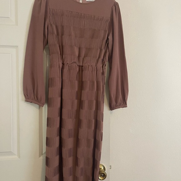 ada faye Dresses & Skirts - Chic Long Sleeve Mauve Dress